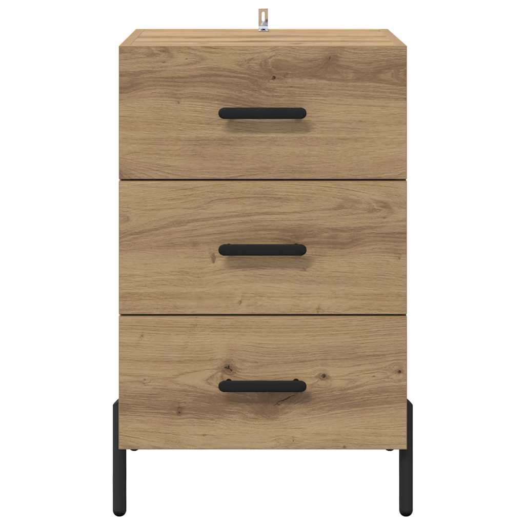 Bedside Cabinet Artisan oak 40 x 40 x 66 cm Engineered wood